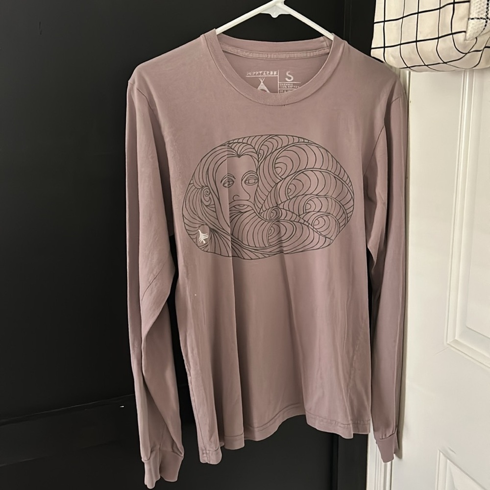 Hippytree Mens organic cotton Longsleeve Tee. Size S